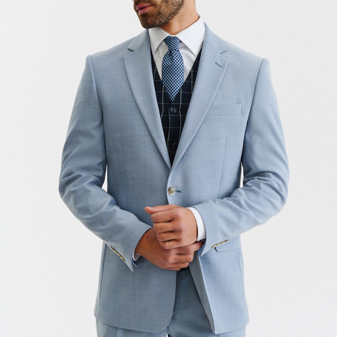 sako obleková bunda s vlnou Slim Fit Pako Lorente 182/50