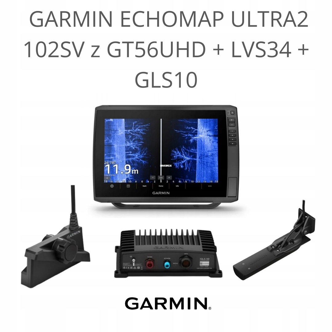 Echosonda Garmin echomap ultra 2 102sv z GT56UHD-TM LVS34 i GLS10 Pl