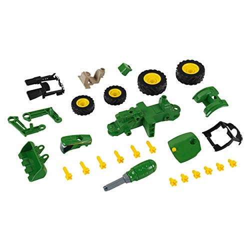 Адвент-календарь Theo Klein John Deere 6215R, сборный трактор 1:24 с плугом — фото 7
