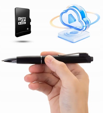 Odposlech Diktafonu WiFi Živý Záznamník Hlasu Sd Bez Sim Propiska