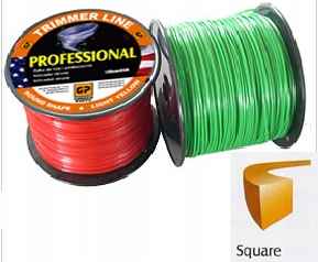 ŻYŁKA TNĄCA KWADRATOWA 2,4mm 82M