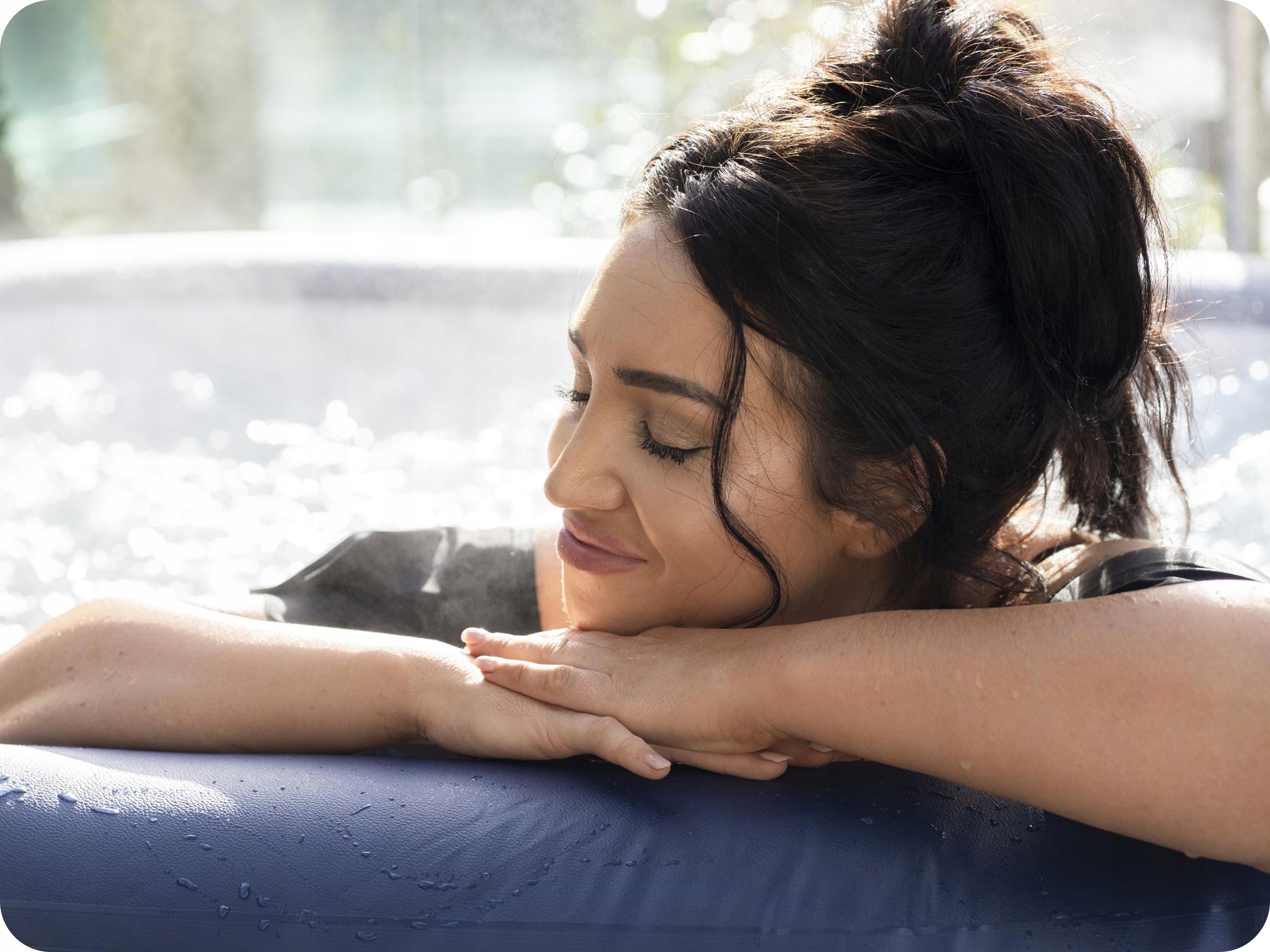 DMUCHANE SPA OGRODOWE 6-osobowe HYDROMASAŻ Bestway Kolor zewnętrzny niebieski