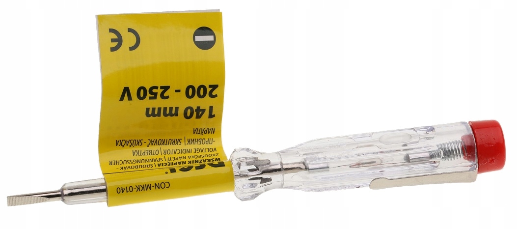

Próbnik Napięcia Próbówka Wkrętak Płaski 140 mm