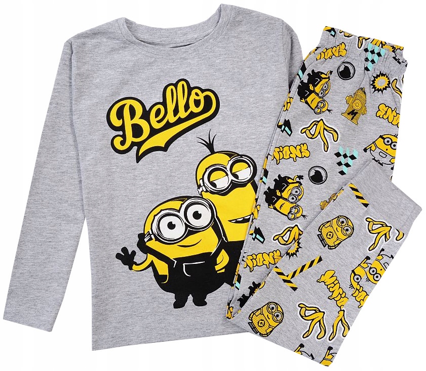 

Piżama chłopięca bawełna Minionki szara 134 R313A