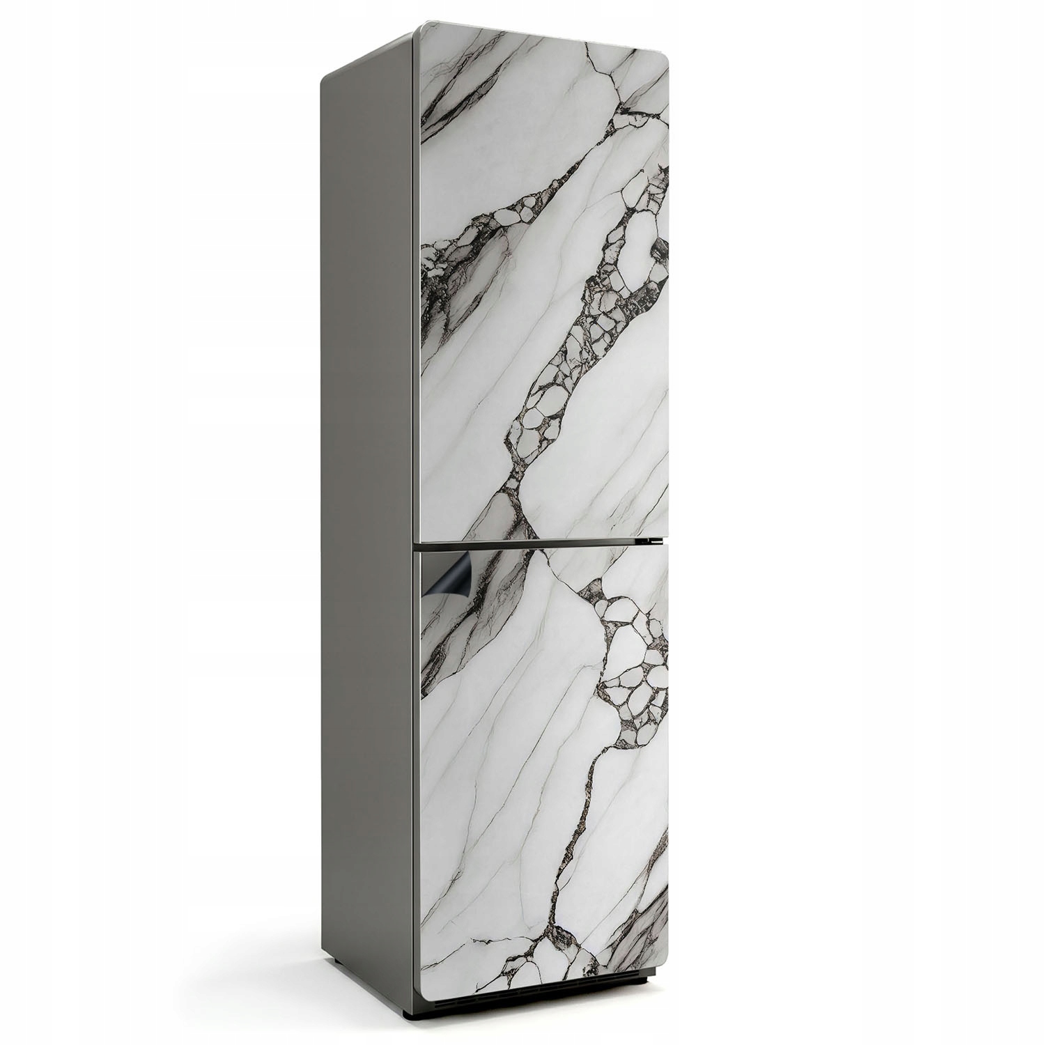 Magnetická umývateľná podložka na chladničku s mramorovým vzorom a šnúrkami