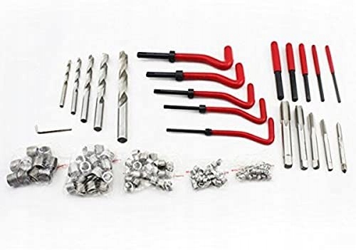 ZESTAW NAPRAWCZY DO ZERWANYCH GWINTÓW M5-M12 131 Liczba elementów w zestawie 132