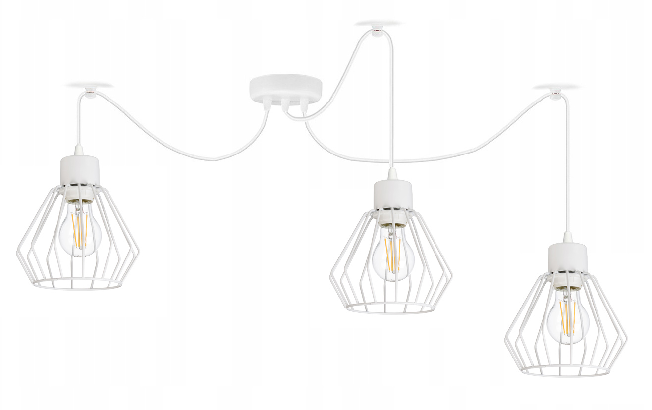 závěsné stropní svítidlo Zwis Loft stínidlo 3xE27 Pavouk