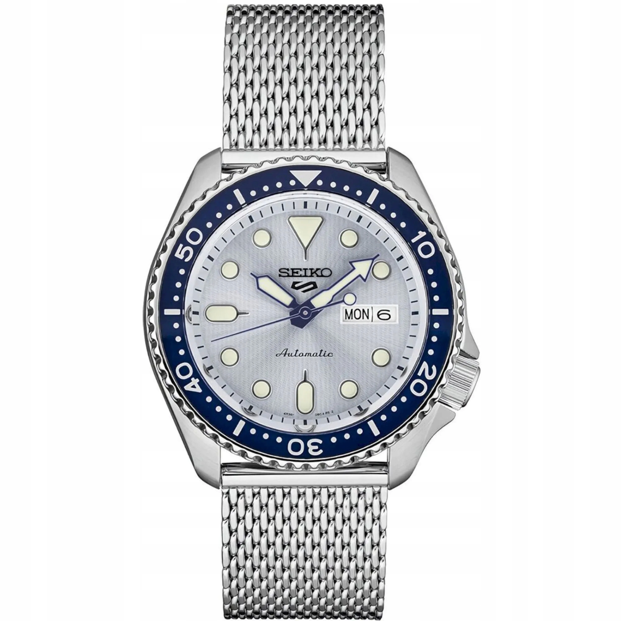 Seiko SRPE77K1 5 Sports Automatic 10ATM pánské automatické hodinky stříbrné