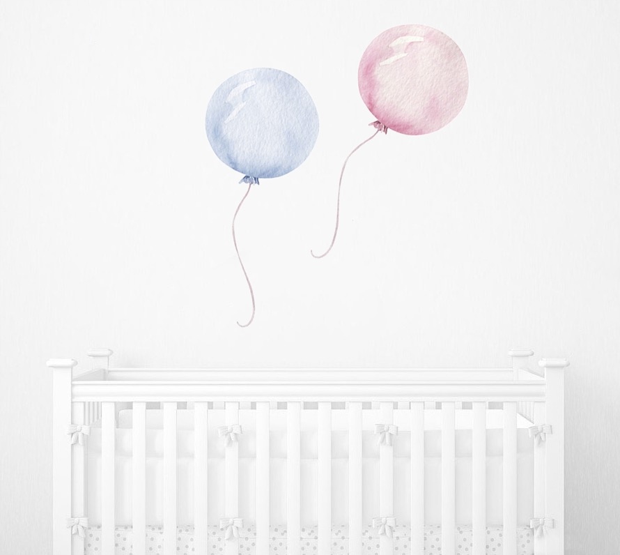 NAKLEJKA NA ŚCIANĘ NAKLEJKI PASTELOWE BALONY Marka inna