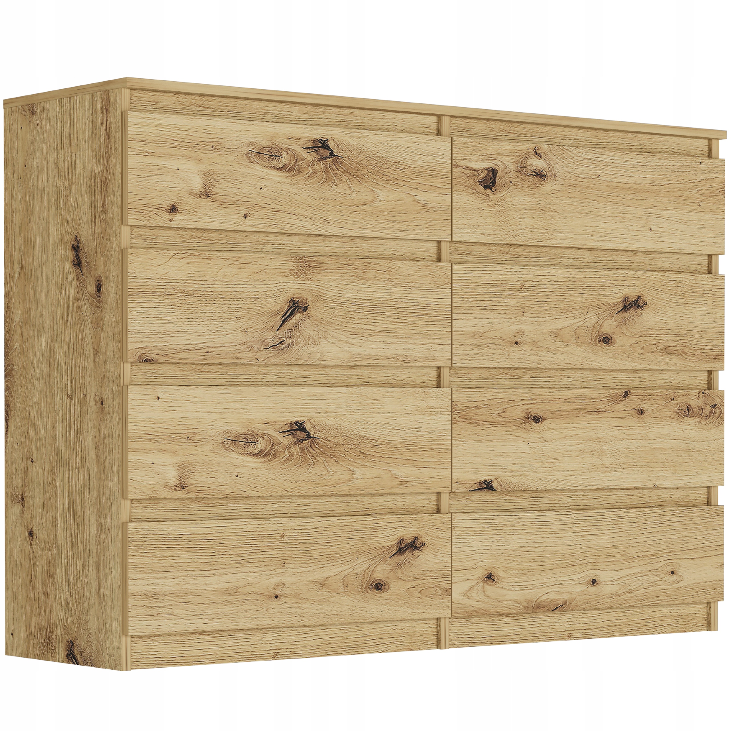 Moderní Komoda 140 CM Skříňka S 8 Zásuvkami Pl R-140-S8 Artisan