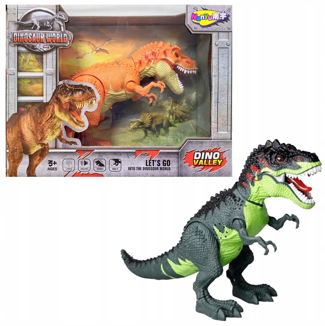 

Dinozaur Światło Dźwięk Chodzi Ryczy Porusza Się