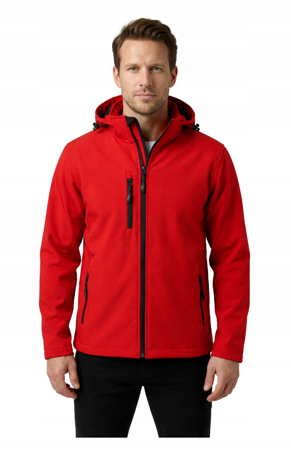 Pánská bunda s kapucí voděodolná Malfini Performance 522 Červená XL