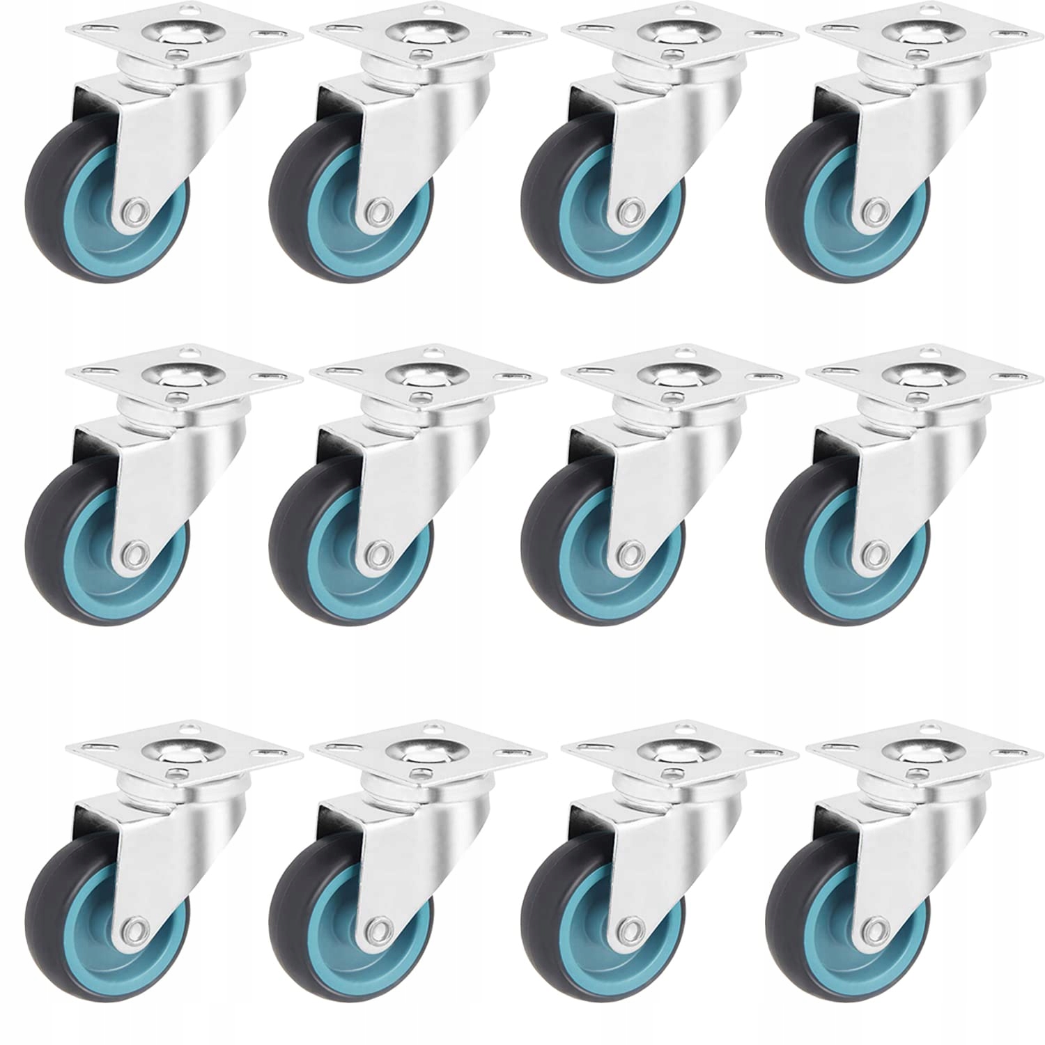 Otočná Kolečka Tpr Guma Na Nábytek 360 Stupňů Ložisko 4 Kusy