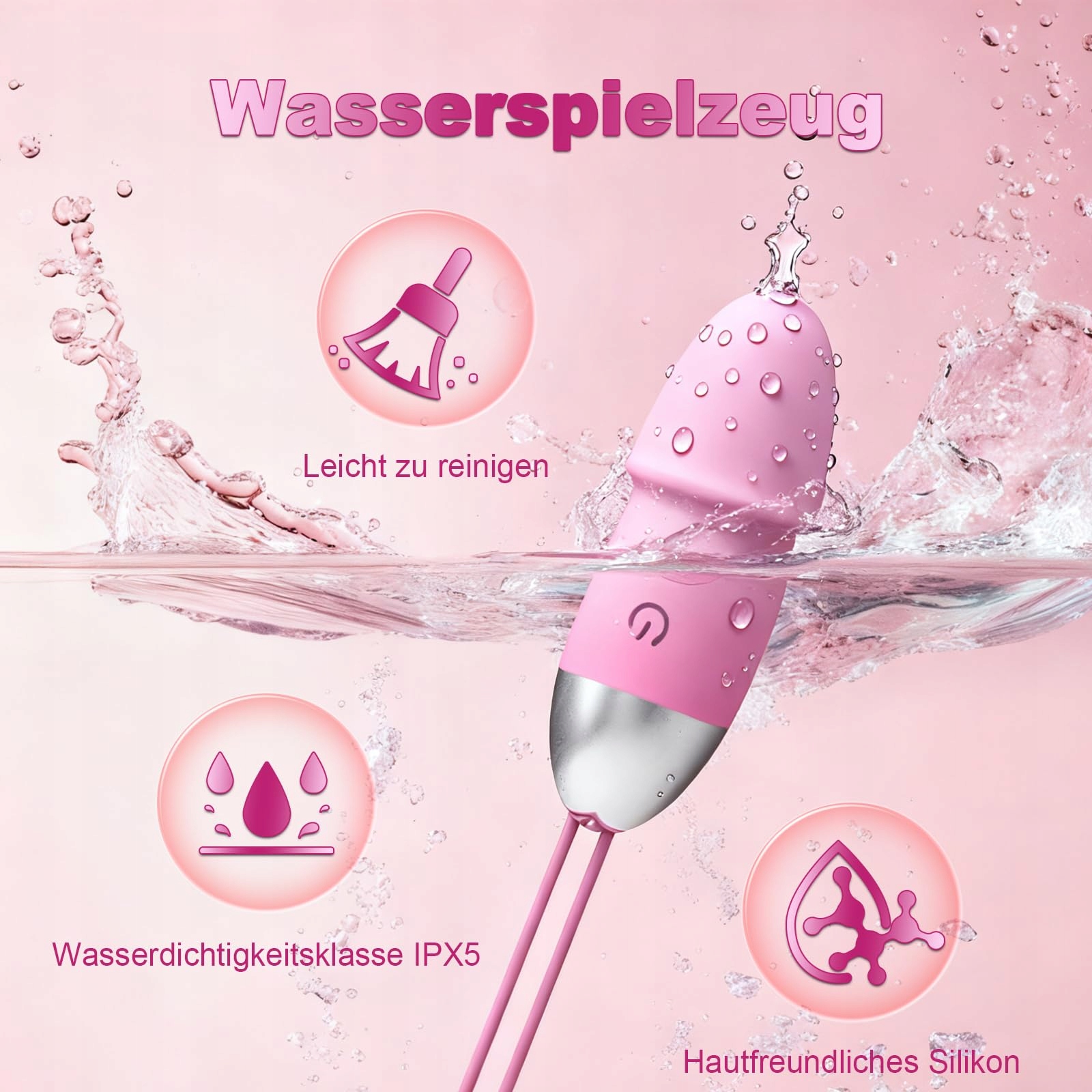 QGLUST Wibrator Deluxe Zdalnie Sterowany Dildo 10 Trybów Wibracji G Punkt — miniatura 5