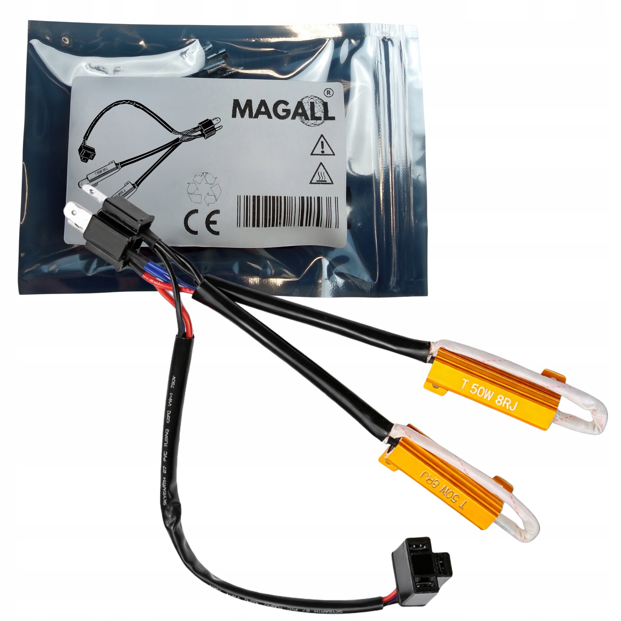 Rezystor CANBUS H4 8 OHM 50W 12V – adapter Plug&Play LED MAGALL