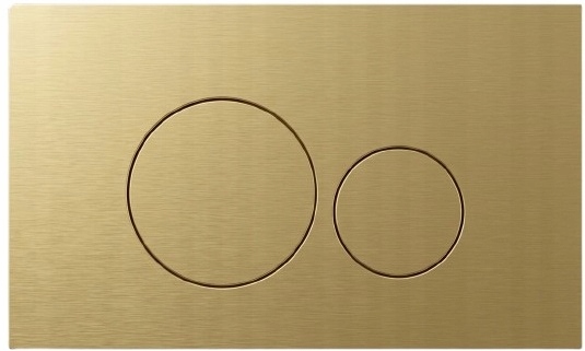 PRZYCISK WC ONYX06 SZCZOTKOWANE ZŁOTO DO STELAŻ GEBERIT UP100 BASIC DELTA