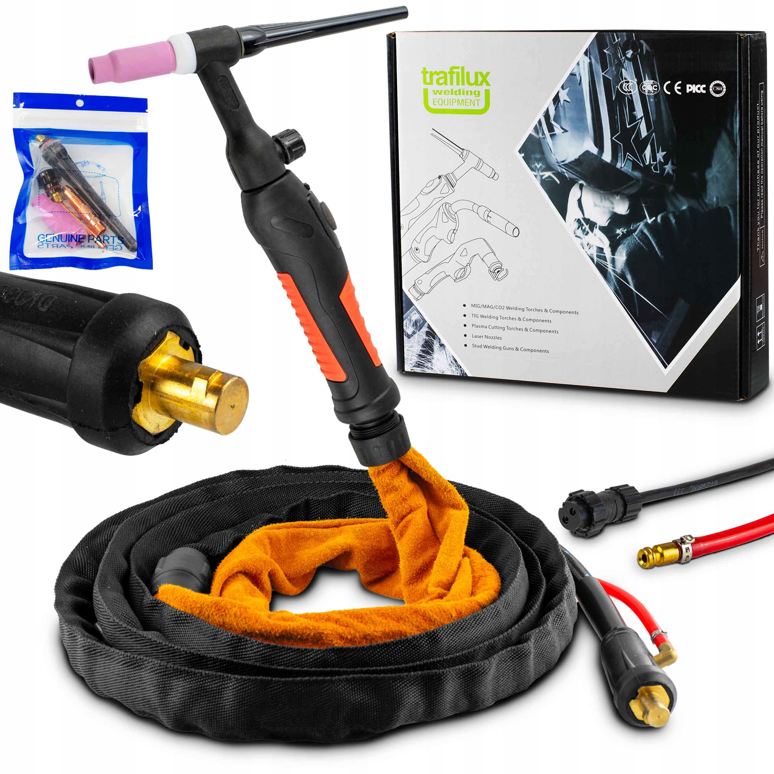 Svařovací Držák Tig Lift Sr 26V, Zástrčkový ventil 13MM Lw 35-50 pro migomat