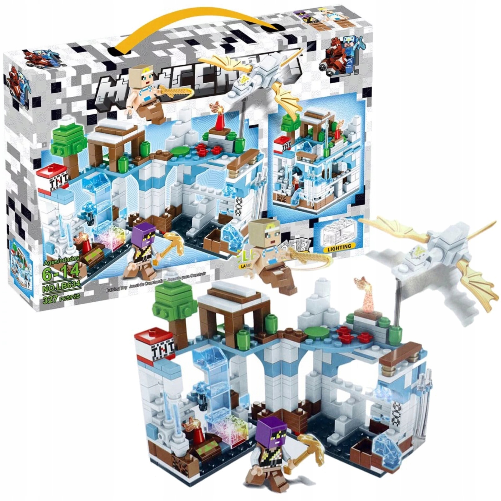 

Klocki Minecraft Lodowa Jaskinia Smoka Led Lebo