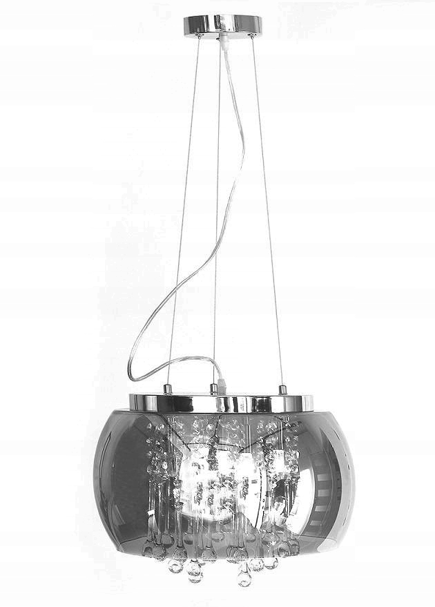 

Lampa Led Szklana lustro krople wody 40cm G9