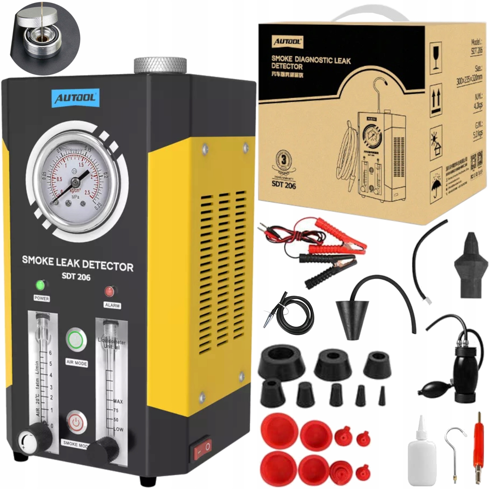 Profesjonalny generator dymu tester szczelności warsztatowy Autool ...