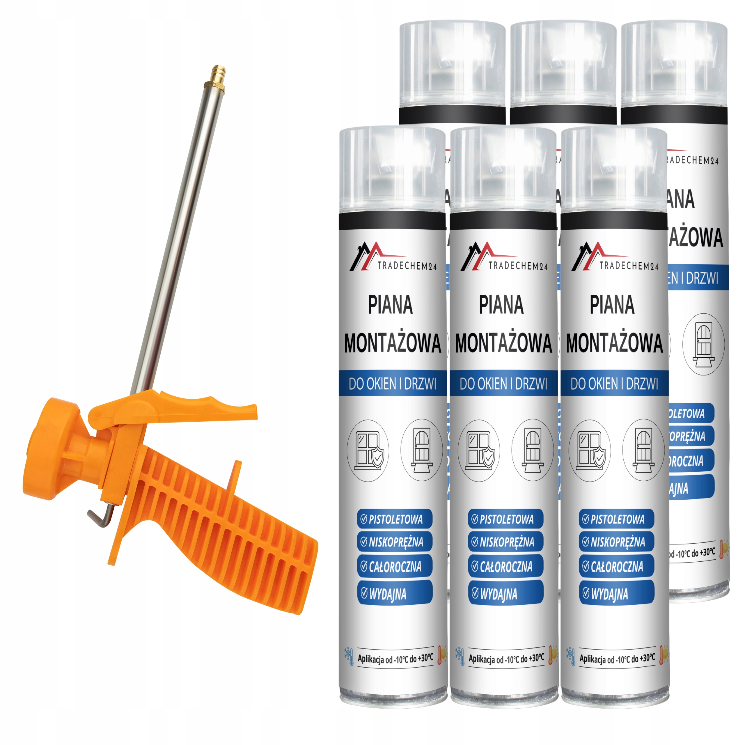 Pistolová Pěna Nízkotlaká Celoroční Montážní Pěna Pistole