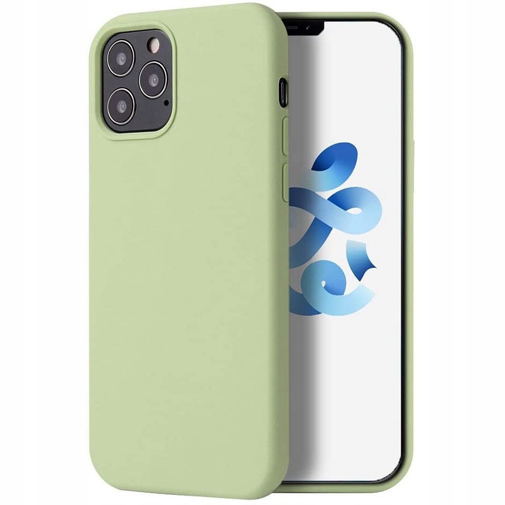 Apple iPhone 15 Plus, Silikonowe etui, Wooze Liquid Silica Gel, jasnozielone