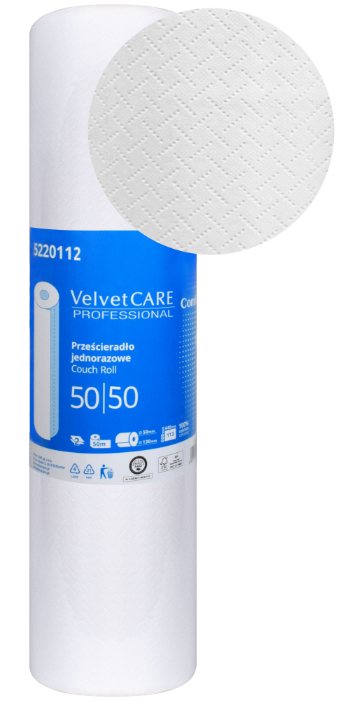 

Prześcieradło Podkład Medyczny Velvet Care 50cm50m
