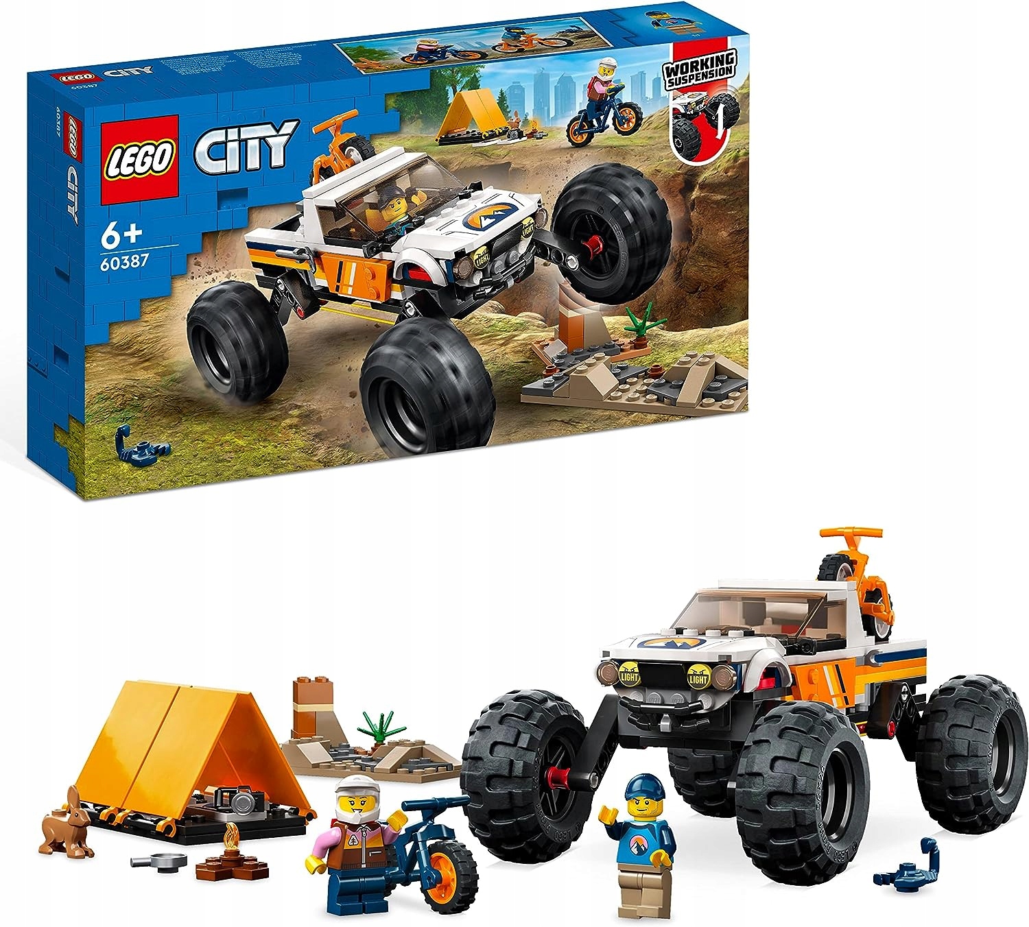 LEGO CITY PRZYGODY SAMOCHODEM TERENOWYM 60387 Marka LEGO