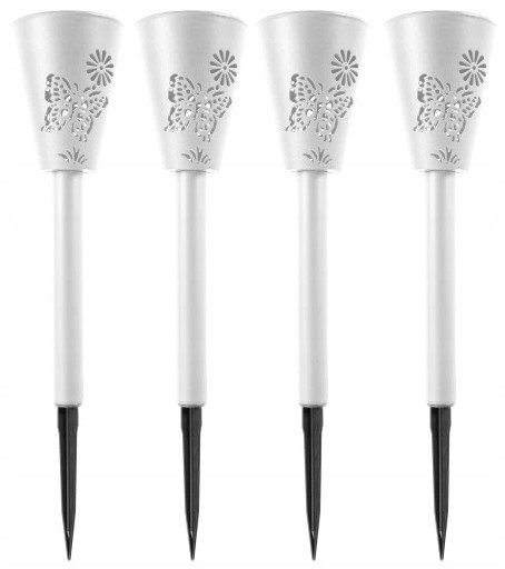 

4 x Lampa Solarna Ogrodowa Stojąca Wbijana J-02