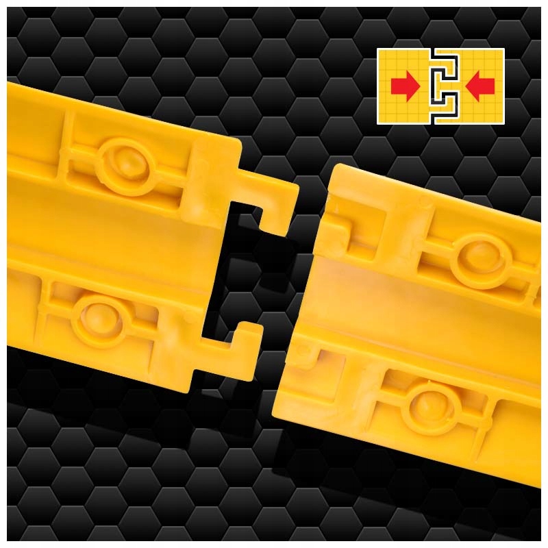 NAJAZD KABLOWY PRÓG OSŁONA PRZEWODÓW MASKOWNICA POMOST ŻÓŁTY 1500KG 100 CM Model NK1 100 YEL