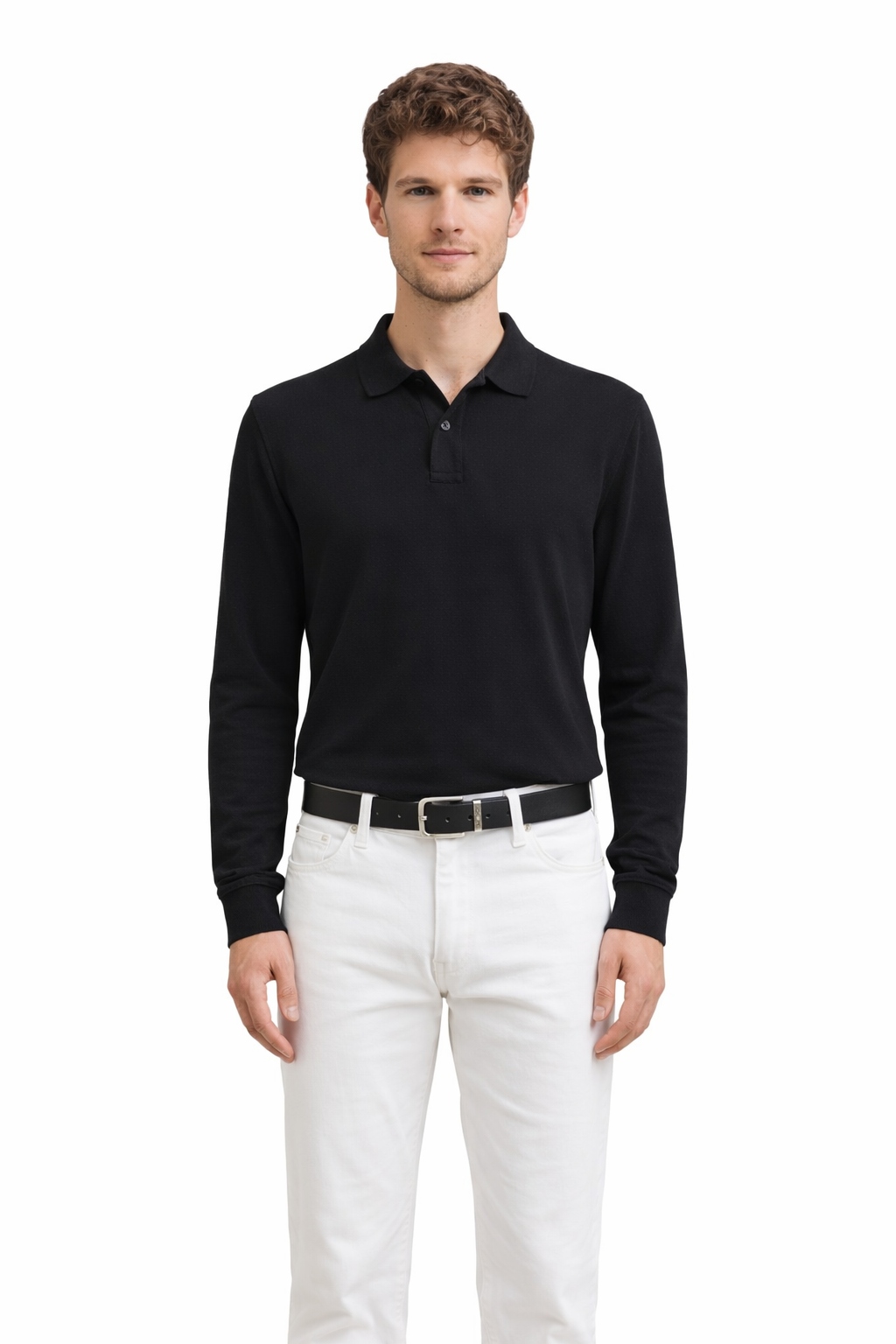 Boss Černá Polokošile S Dlouhým Rukávem Bavlna M I1E