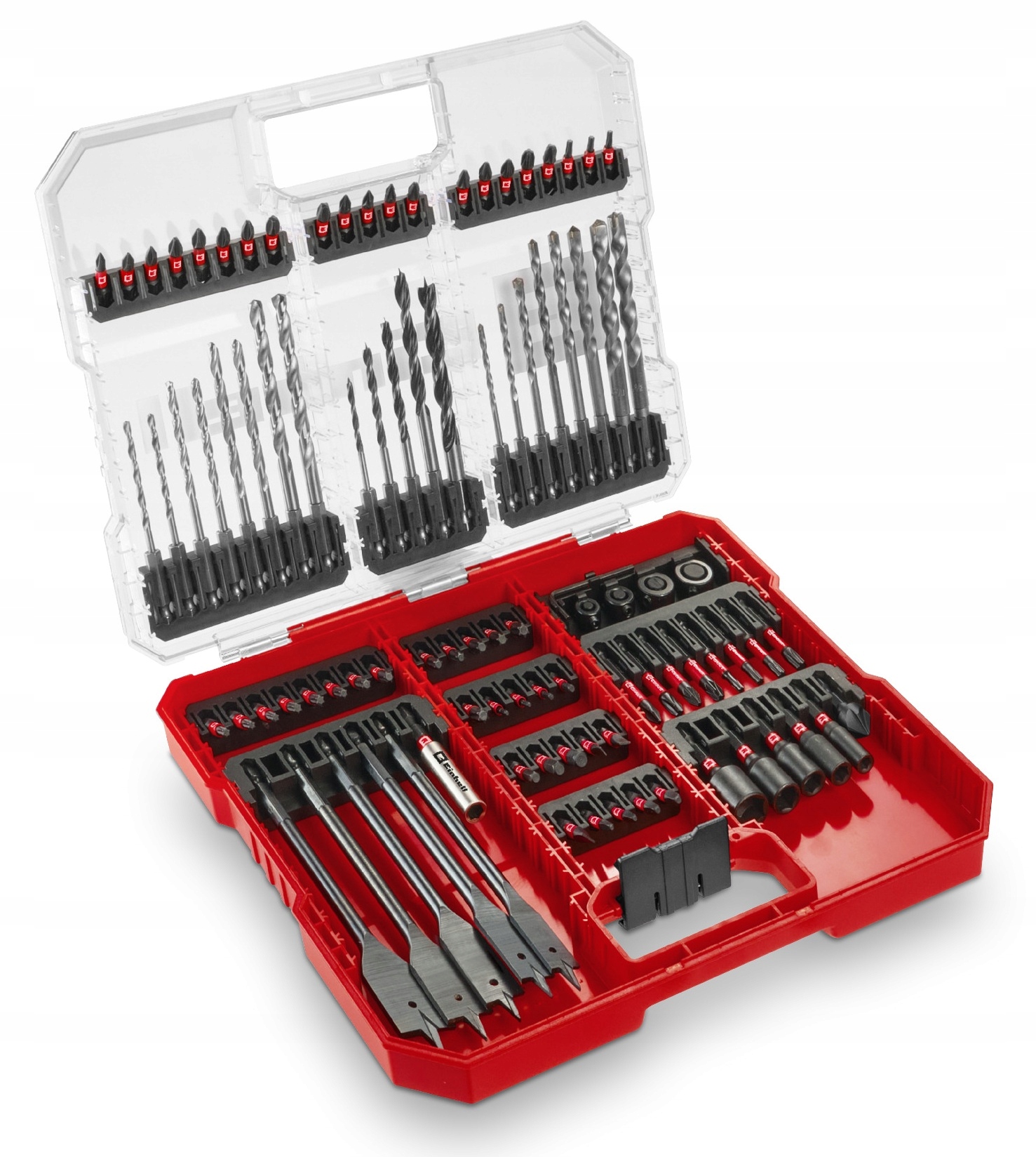 Sada rázových bitů a univerzálních vrtáků 95 ks 1/4" Xl-case Einhell