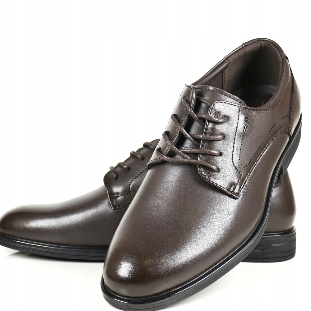 Hnědé Čokoládové Polobotky Z Kůže, Elegantní Pro Každodenní Nošení, J6