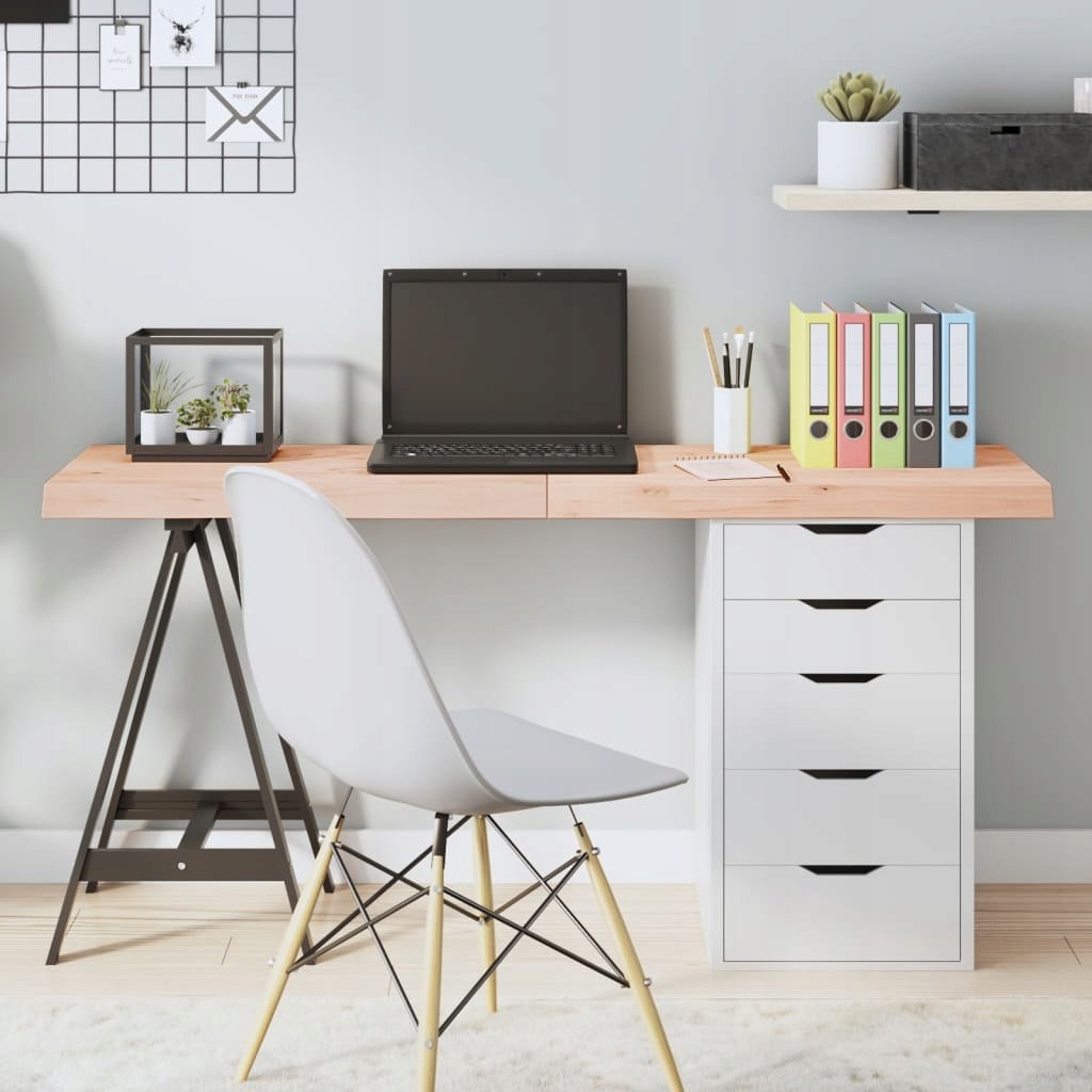 BLAT STOŁU 140X50X6CM SUROWE DREWNO DĘBOWE Materiał inny