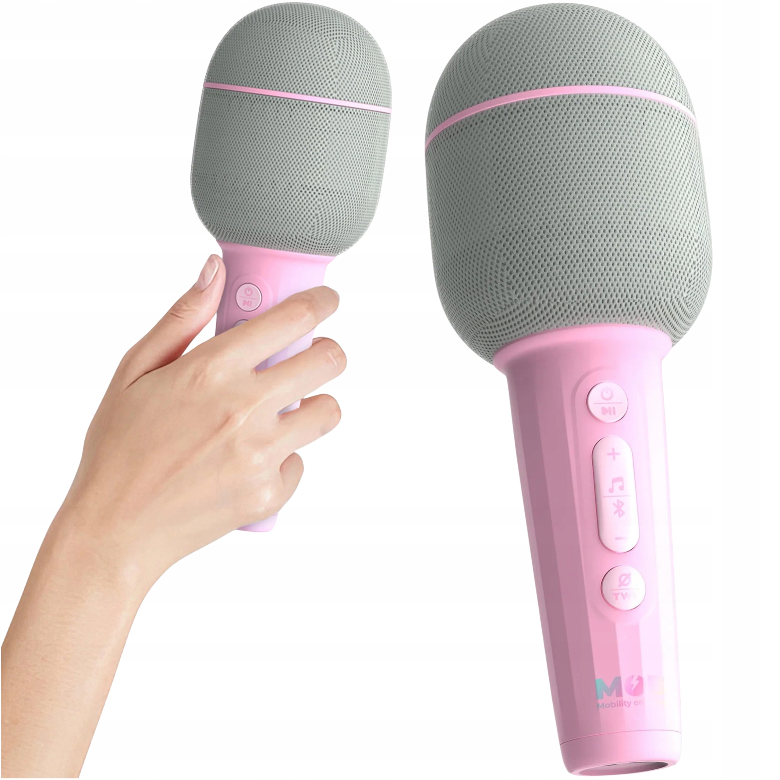 Bezdrátový mikrofon Mob Groovy Karaoke Mikrofon Růžový