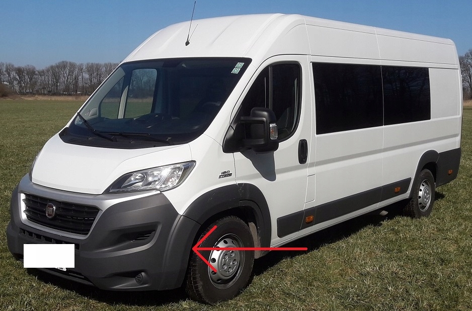 FIAT DUCATO PEUGEOT BOXER CITROEN JUMPER 14- LISTWA NAKŁADKA ZDERZAKA LEWA Numer katalogowy części 1x 57N11733