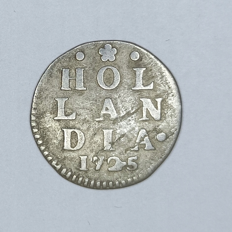 NIDERLANDY - HOLANDIA - 2 STUIVER 1725 - srebro