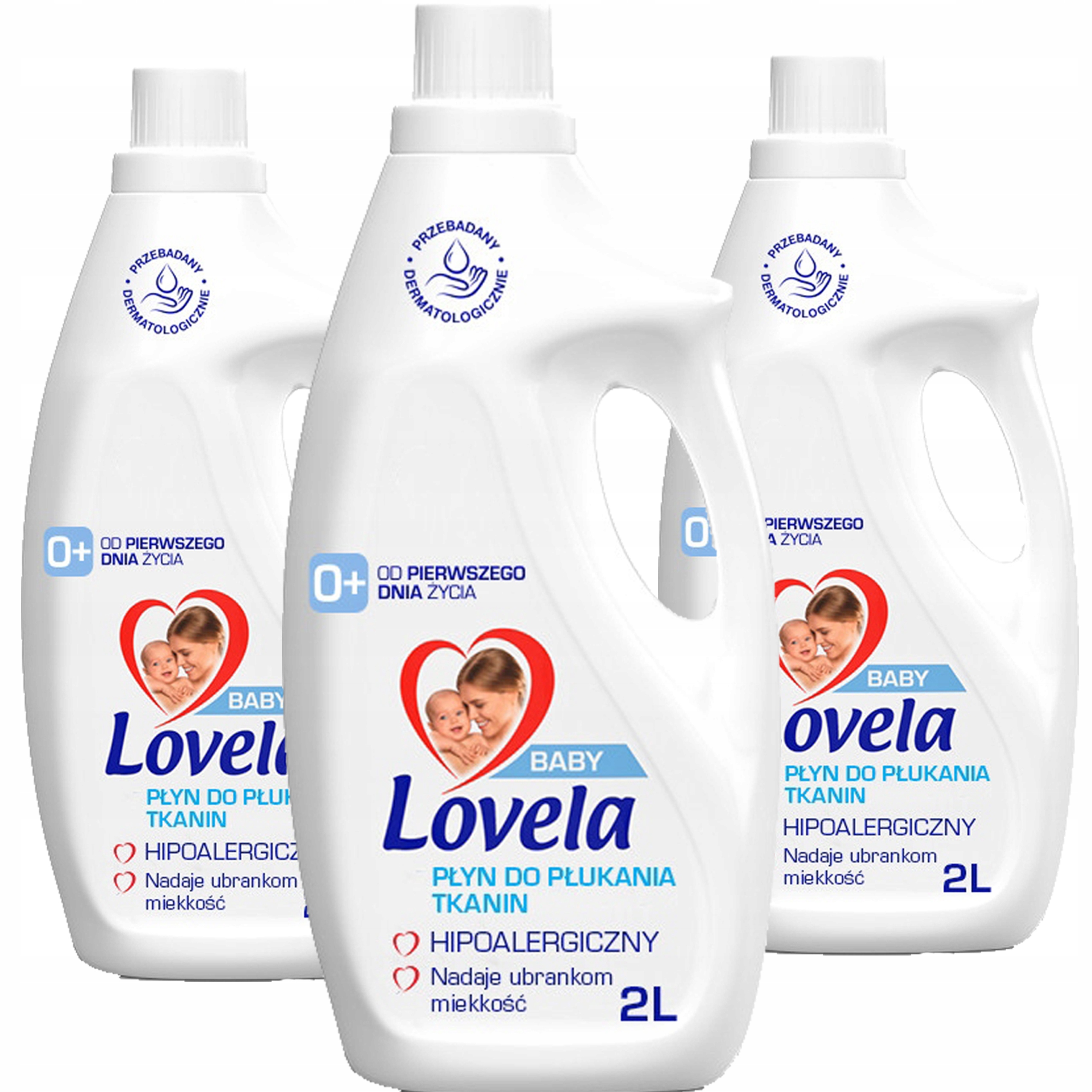 

Lovela Płyn do płukania tkanin 3x2L Hipoalergiczny