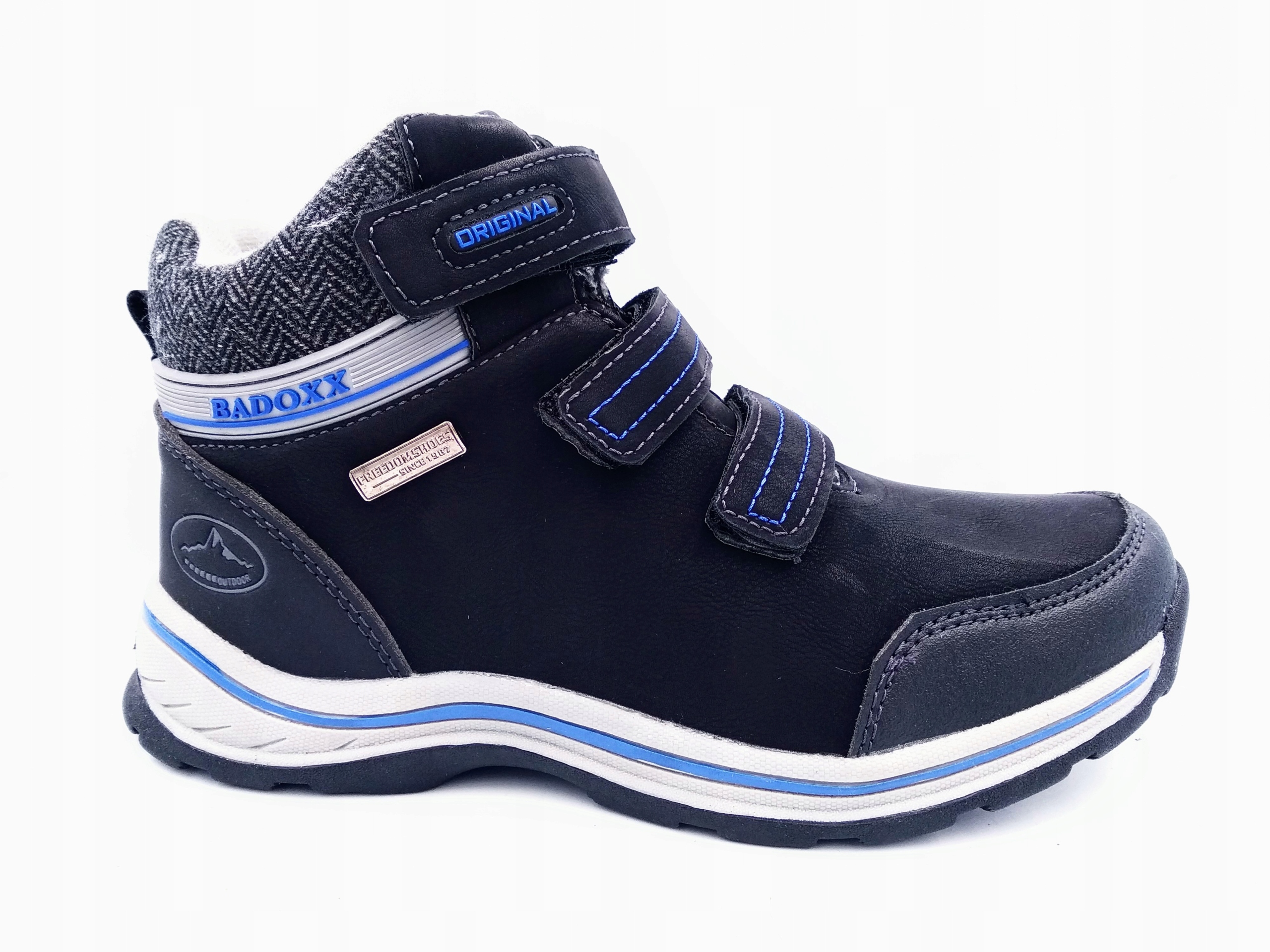 BUTY ZIMOWE TREKKINGOWE OCIEPLONE RZEP