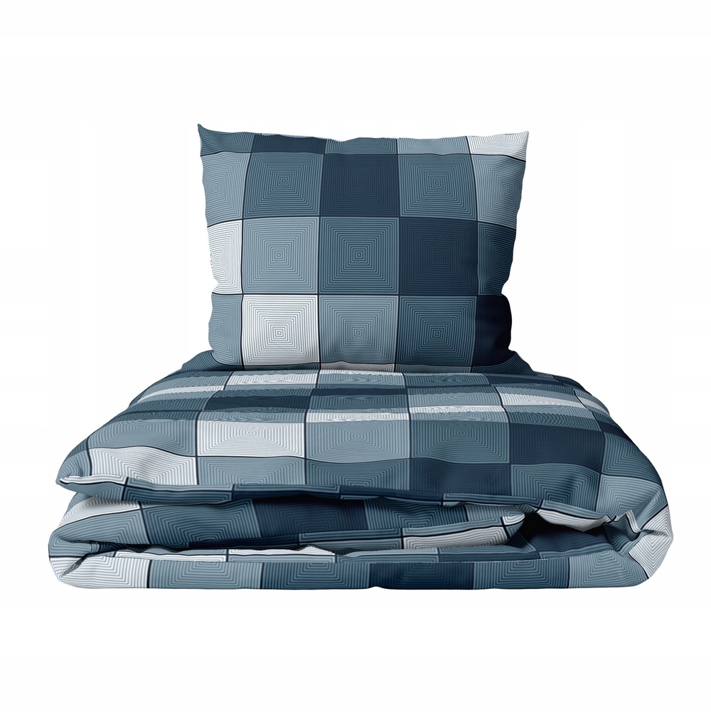 Povlečení 140x200 cm, 70x80 cm, 140 g/m2, bavlna 100 % Mřížka 3D Granát