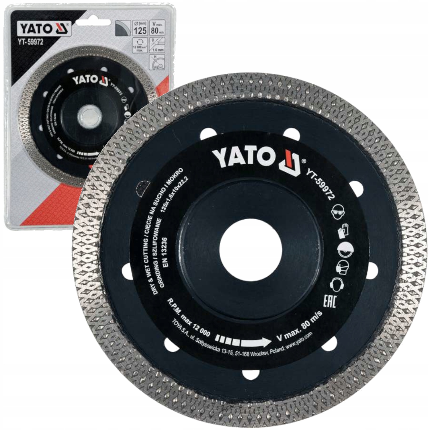 

Tarcza Diamentowa Do Ceramiki Gresu 125mm Yato