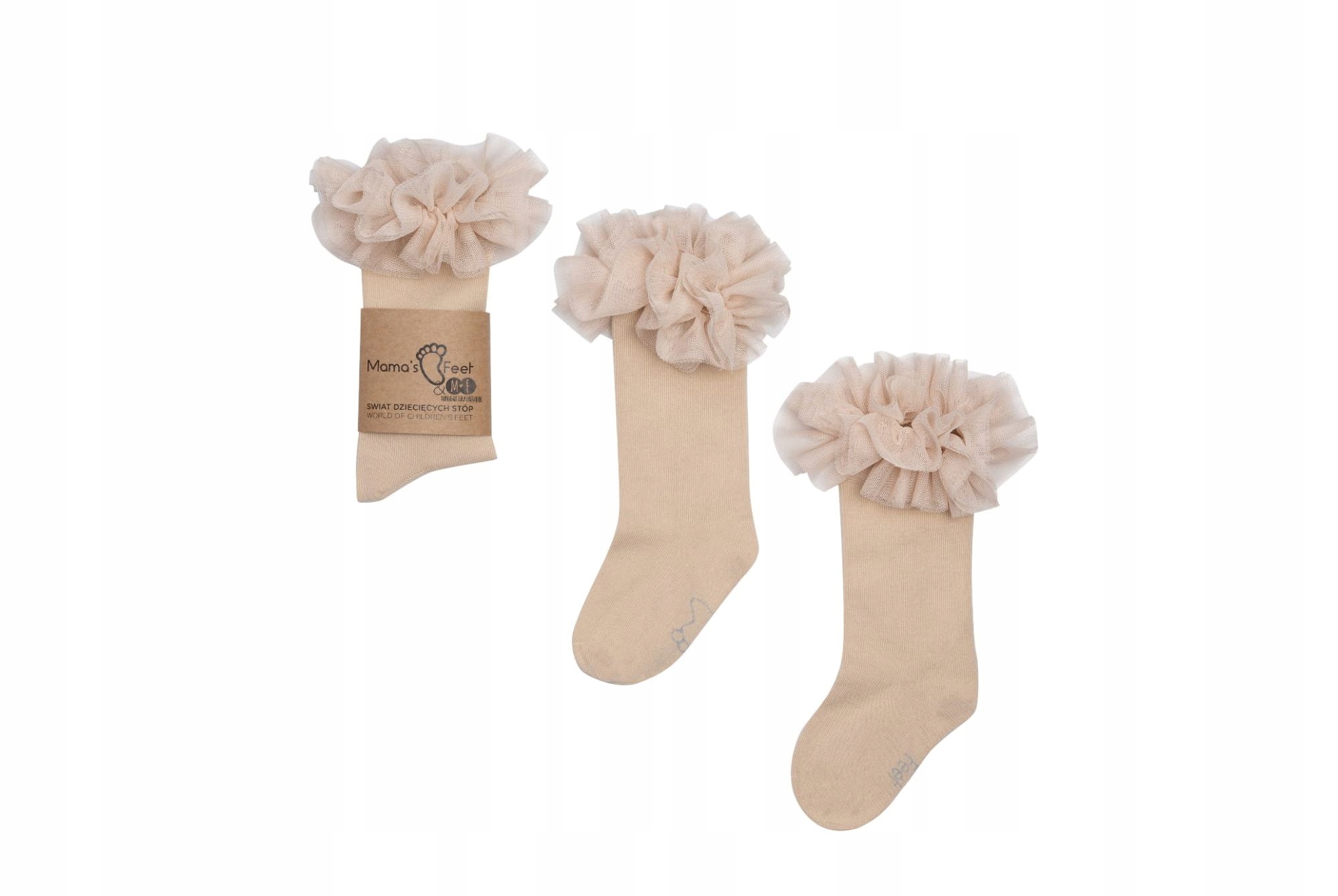 

Mama's Feet Podkolanówki Tutu Beż 4-6 lat