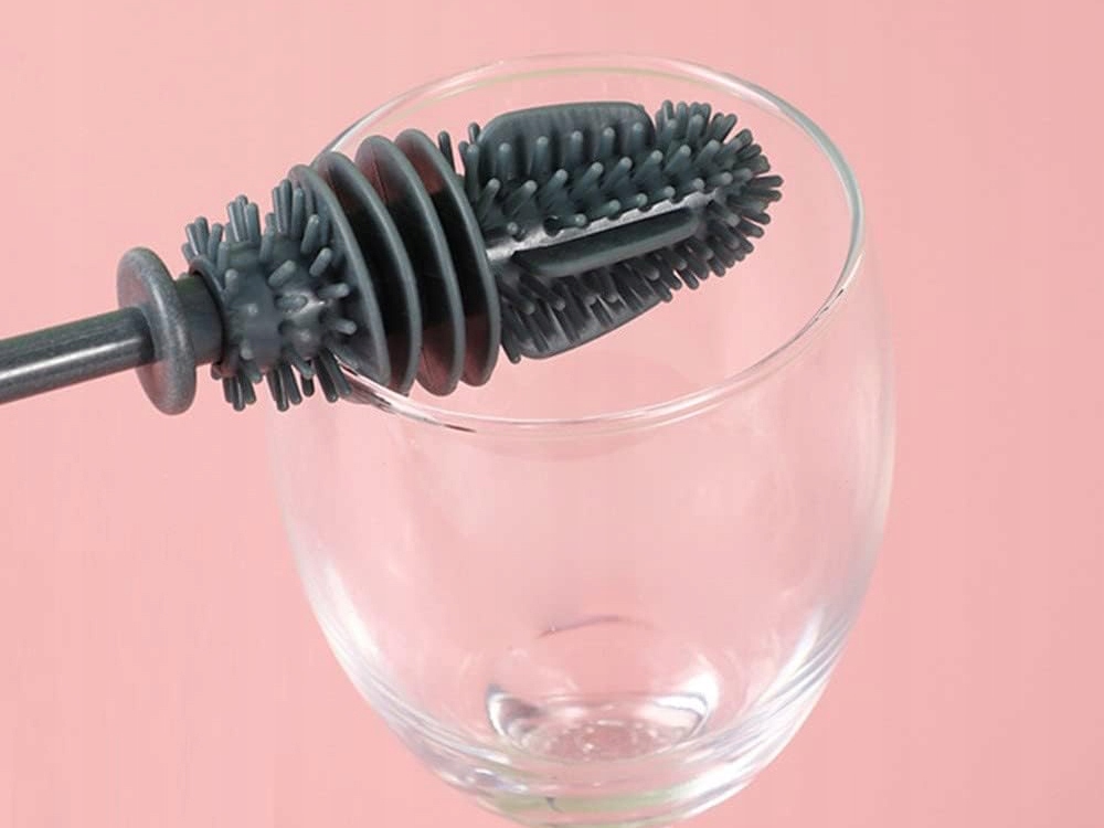 SZCZOTKA DO MYCIA BUTELEK SZKLANEK MYJKA SILIKONOWA DŁUGA DOKŁADNA Marka inna