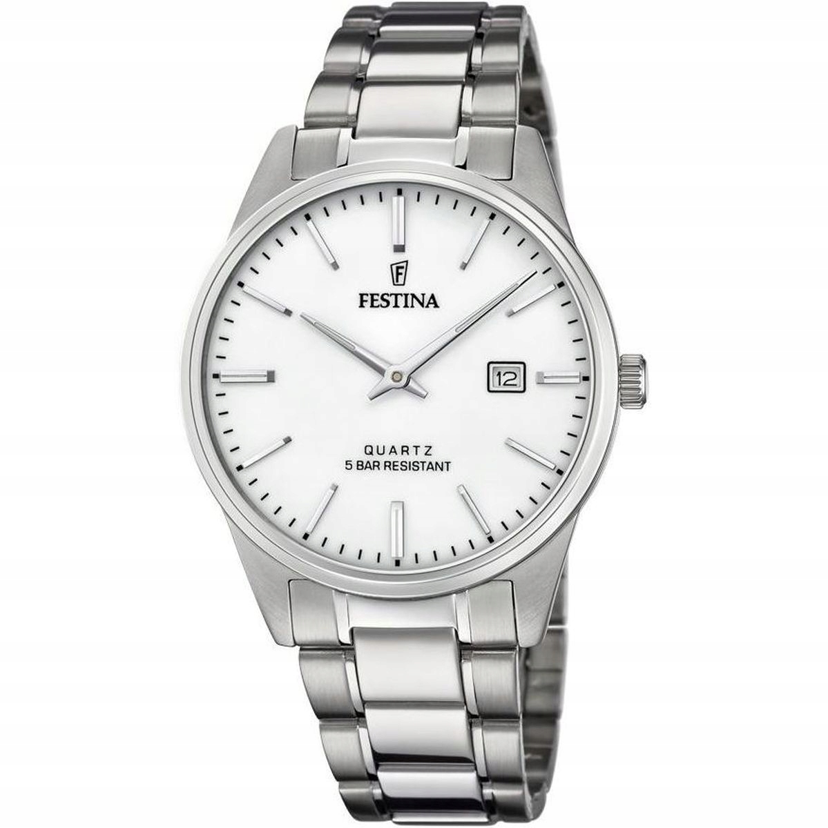 Hodinky Festina na náramku s bílým ciferníkem F20511/2 Classic