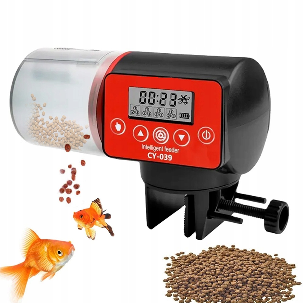 Levně Automatické Krmítko Pro Ryby Do Akvária Krmítko Pro Ryby 200 ML S Časovačem