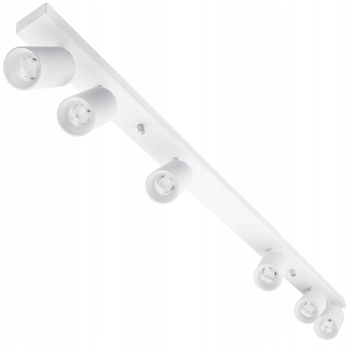 Dlouhá trámová stropní lampa obdélníková bílá do kuchyně předsíně