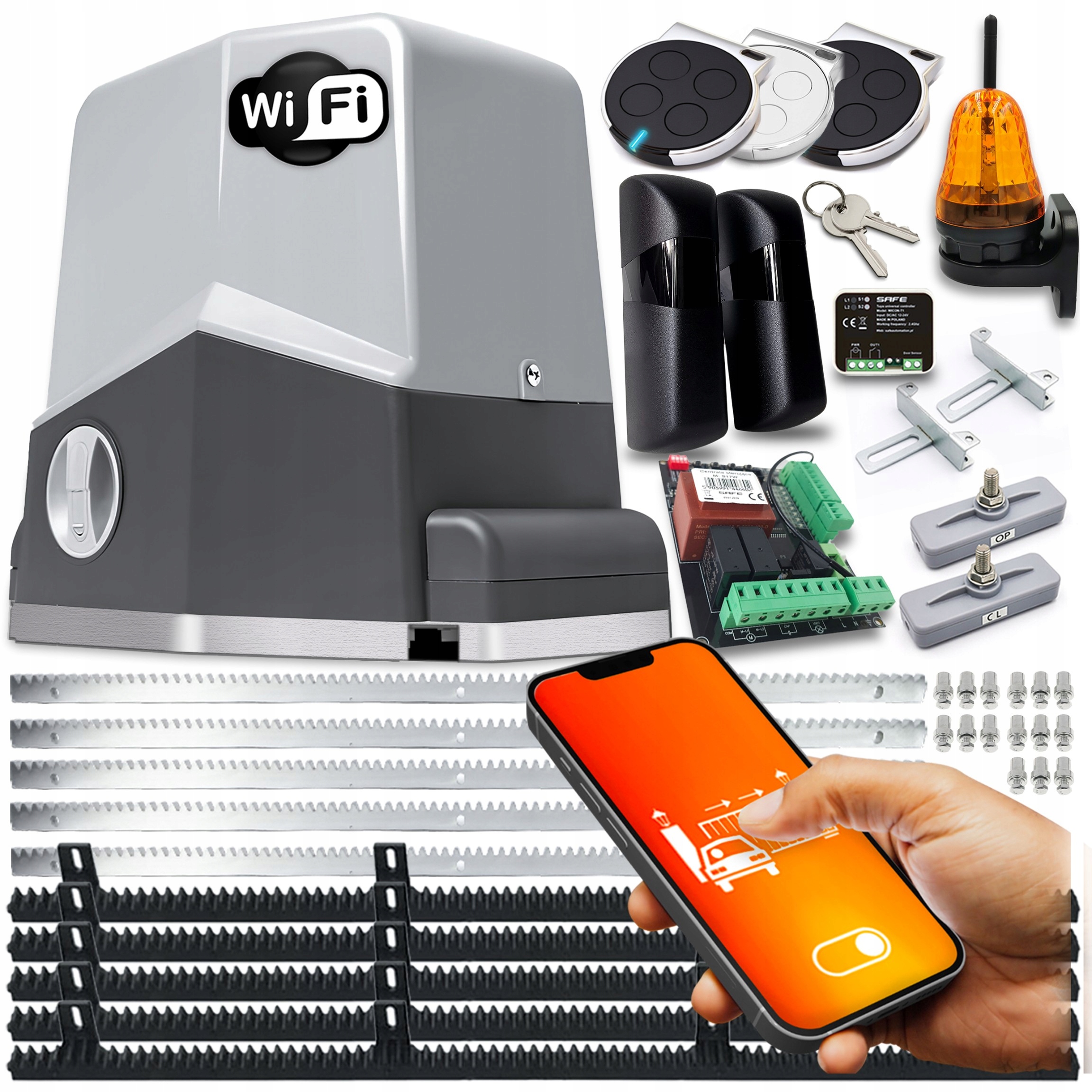 Set Pohon Pre Posuvnú Bránu lampa pohon diaľkové ovládače 600 kg Wifi Tuya