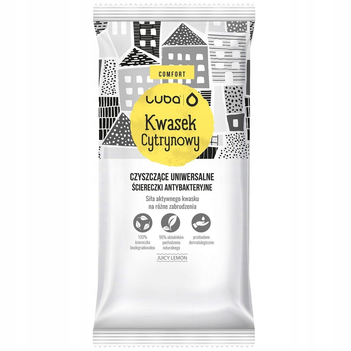 Levně 6X Luba Comfort Antibakteriální čistící utěrky na kyseliny 24 kusů