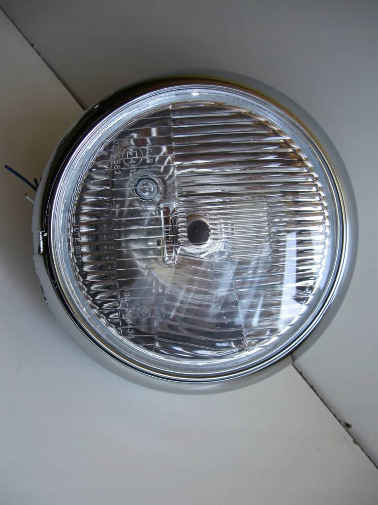 REFLEKTOR LAMPA PRZOD CHROM YAMAHA DRAGSTAR 220 mm