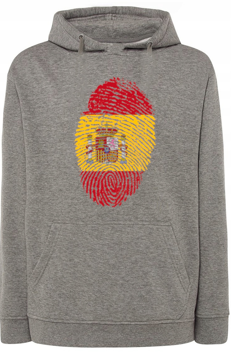 Španělsko Otisk prstu Pánská Mikina Kapuce vel. 4XL